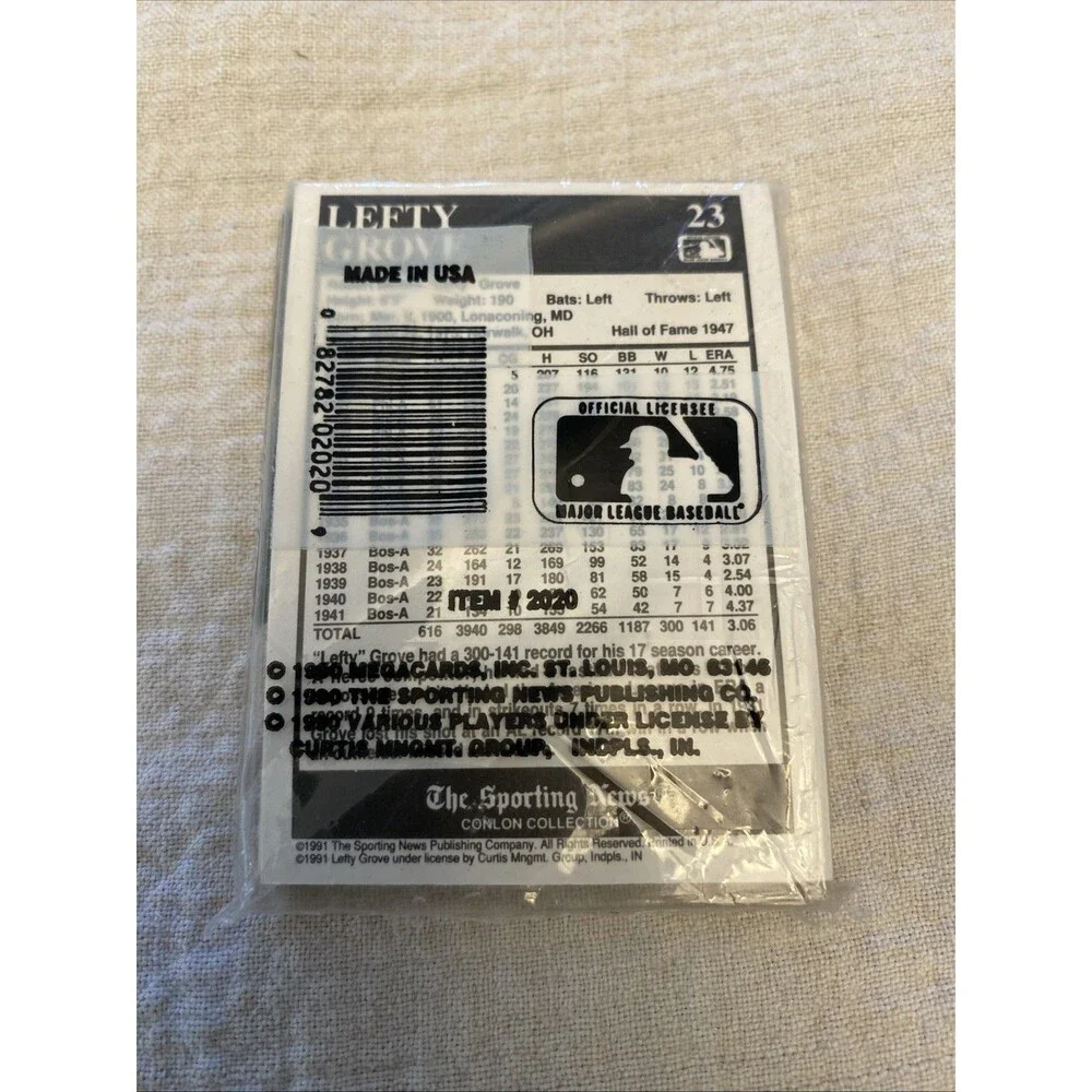 1991 THE SPORTING NEWS CONLON COLLECTION BASEBALL UNOPENED 18 Cards